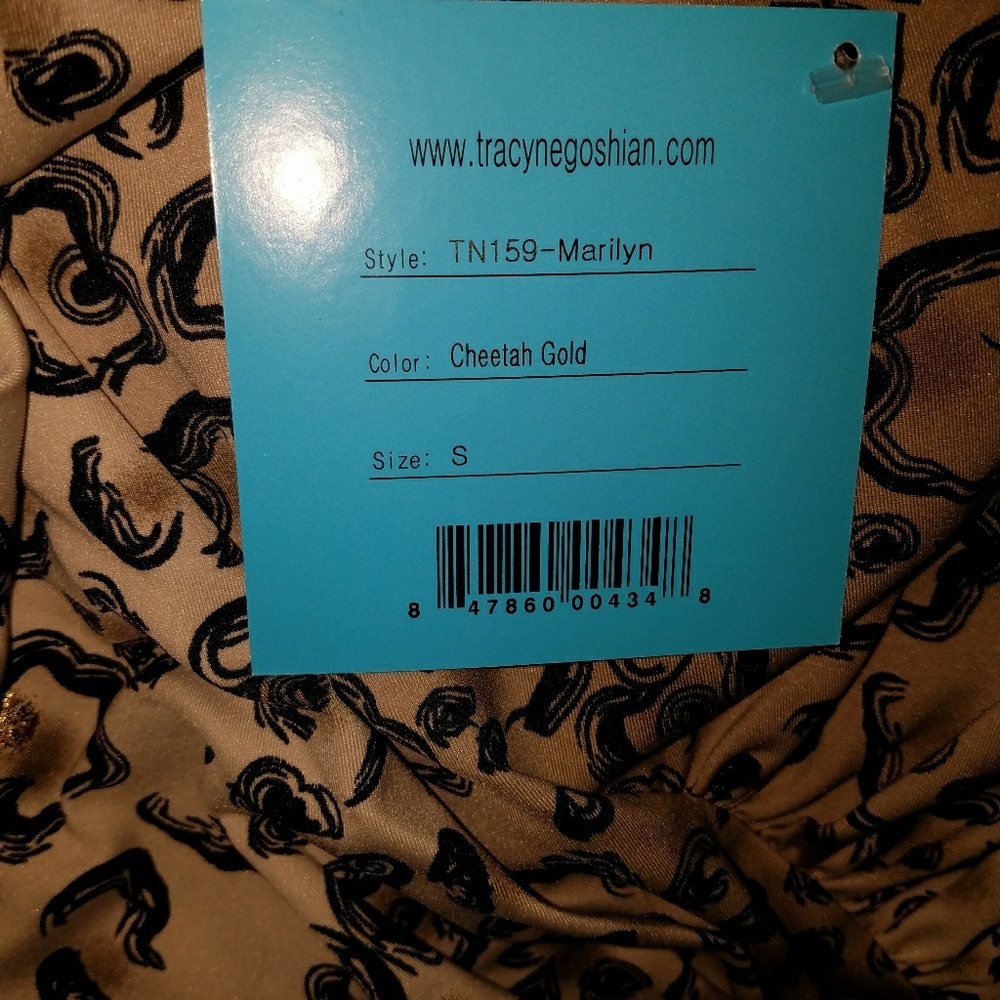 Tracy Negoshian Marilyn Cheetah Faux Wrap Dress - Picture 5 of 6